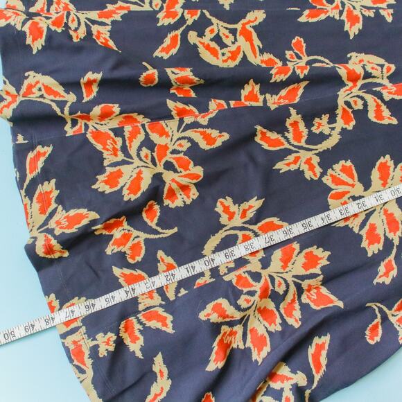 Tanya Taylor Thea Winter Ivy Floral Midi Dress Womens XSmall Ponte Fit Flare - Picture 7 of 9